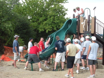 photo of community build playgrounds