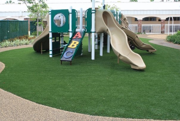 synthetic turf safety surfacing photo